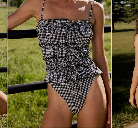 Skota Swim Cindy One Piece Gingham - Picture 2 of 5